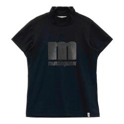 未使用 munsing ゴルフウエア 半袖 黒ハイネック MUNSINGWEAR(マンシングウェア) Tシャツ｜中古ゴルフウェア通販