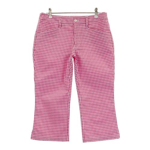 ADIDAS GOLF アディダスゴルフ クロップドパンツ チェック柄 ブラック