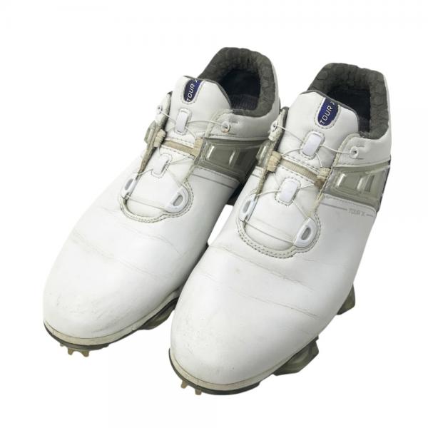 美品フットジョイ ICON ホワイト系レザー ゴルフシューズ 白 シューズ Amazon | FootJoyメンズアイコンブラックCloseoutゴルフシューズ