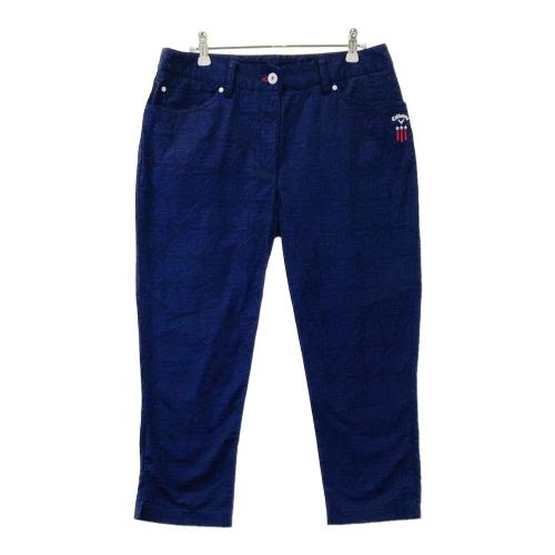 Munsing wear ネイビー クロップドパンツ レディースL MUNSING WEAR マンシングウェア クロップドパンツ ネイビー系