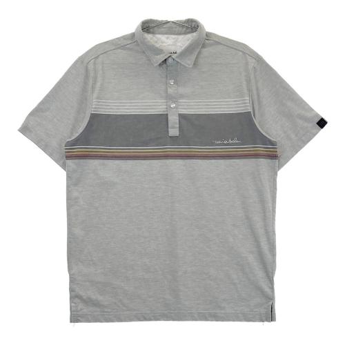 coco 中古 トラビスマシュー TRAVIS MATHEW  メンズ 半袖ポロシャツ M グレー系 総柄 TRAVIS MATHEW トラビスマシュー 半袖ポロシャツ 総柄 グレー系