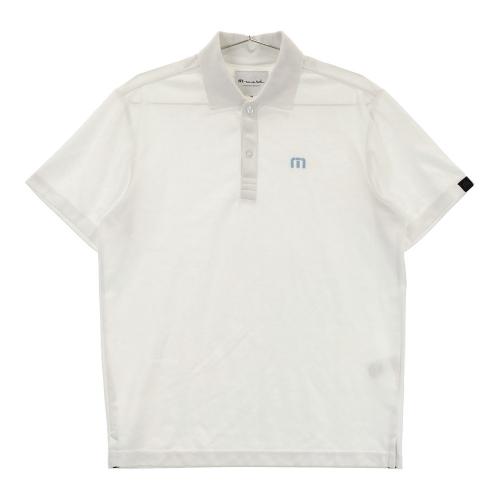 サイズ：M TRAVIS MATHEW トラビスマシュー  半袖ポロシャツ 総柄 ホワイト系 [240101423288] ゴルフウェア メンズ ストスト トラヴィスマシュー（Travis Mathew）（メンズ）ゴルフウェア