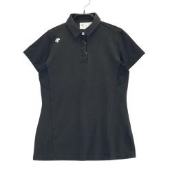 coco 中古 デサントゴルフ DESCENTE GOLF レディース ノースリーブ M 青 ブルー ポロシャツ 斜めボーダー 中古 レディース デサントゴルフ DESCENTE GOLF ノースリーブ M