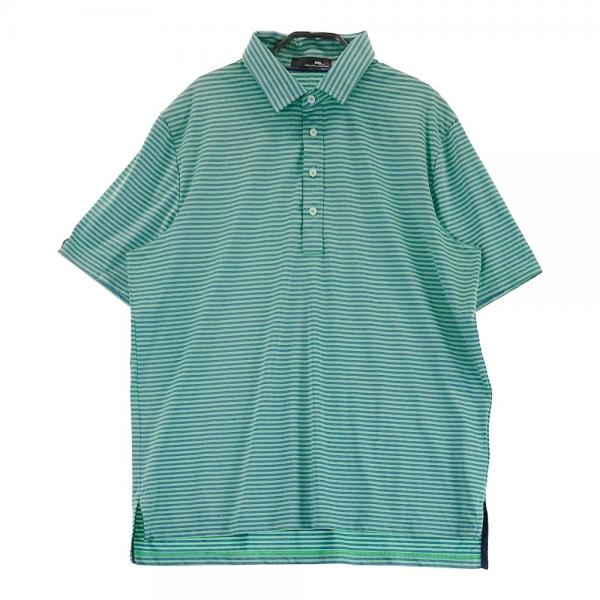 Polo by Ralph Lauren半袖ポロシャツ古着ボーダーunisex緑 Polo by Ralph Lauren半袖ポロシャツ古着ボーダーunisex緑