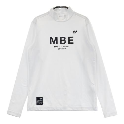 サイズ：1 MASTER BUNNY EDITION マスターバニーエディション 2024年モデル ハイネック 長袖Tシャツ 総柄 ホワイト系 [240101415107] ゴルフウェア レディース ストスト MASTER BUNNY EDITION マスターバニーエディション 2024年モデル
