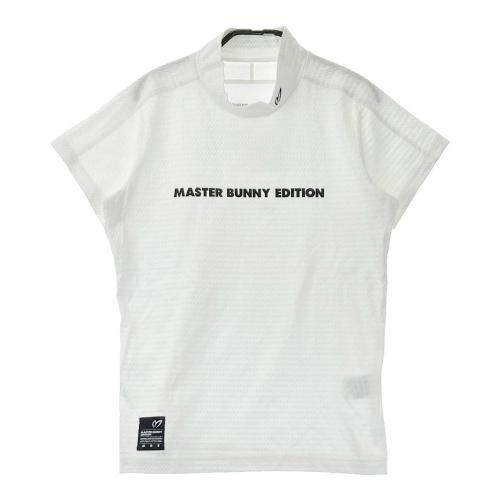 サイズ：0 MASTER BUNNY EDITION マスターバニーエディション 2023年 半袖ハイネックTシャツ  ホワイト系 [240101471256] ゴルフウェア レディース ストスト MASTER BUNNY EDITION マスターバニーエディション 2023年 半袖