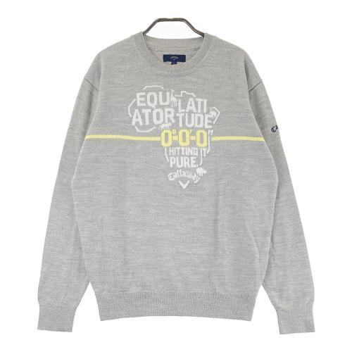 DESCENTE GOLF デサントゴルフ ウール混 Vネック ニットセーター