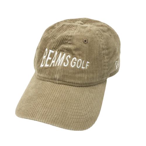 BEAMS GOLF ビームスゴルフ × NEW ERA コーデュロイ ロゴ刺繍