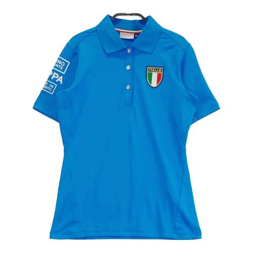 KAPPA GOLF カッパゴルフ 半袖ポロシャツ ボーダー柄 ブルー系
