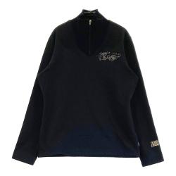 サイズ：2 DANCE WITH DRAGON ダンスウィズドラゴン  半袖ハイネックTシャツ メッシュ 総柄 ブラック系 [240101416013] ゴルフウェア レディース ストスト Dance With Dragon - DWDロゴ半袖ハイネック | ハイネックT