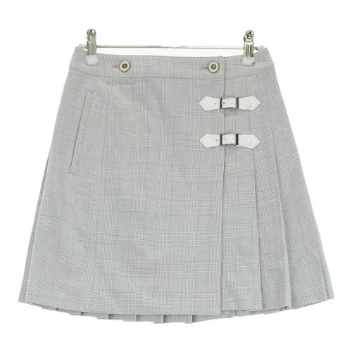 23区GOLF ニジュウサンクゴルフ ストレッチスカート チェック柄 グレー
