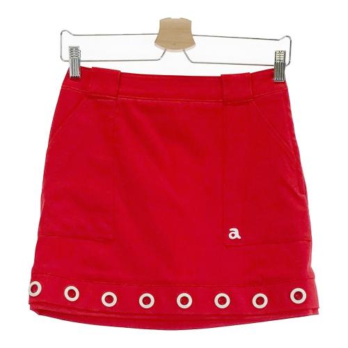 ARCHIVIO アルチビオ 半袖ポロシャツ ロゴ レッド系 サイズ：36