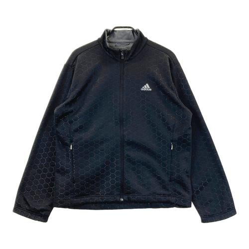 サイズ：XL ADIDAS GOLF アディダスゴルフ 2023年モデル HY0974 ジップジャケット  ブラック系 [240101422273] ゴルフウェア メンズ ストスト ADIDAS GOLF アディダスゴルフ HY0974 2023年モデル ジップ
