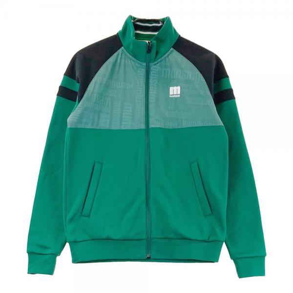 サイズ：M MUNSING WEAR マンシングウェア MEMQJL56 裏起毛 ジップジャケット  グリーン系 [240101472495] ゴルフウェア メンズ ストスト MUNSING WEAR マンシングウェア MEMQJL56 裏起毛 ジップ