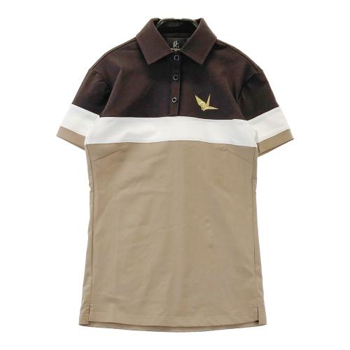 1PIU1UGUALE3 GOLF GST054 半袖ポロシャツ ブラウン系 サイズ：1