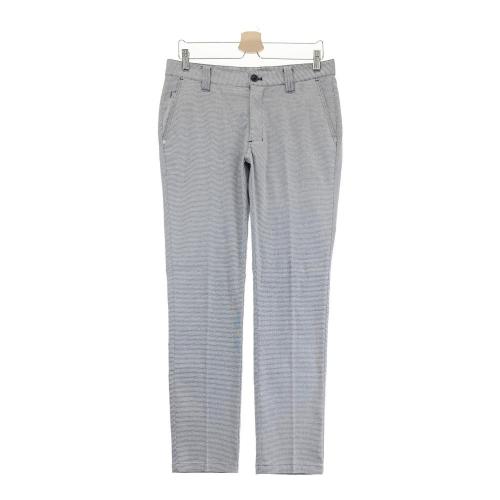 AND PER SE アンパスィ ストレッチパンツ ブルー系 サイズ：L