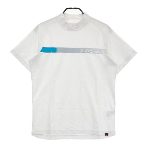 サイズ：4 NEW BALANCE GOLF ニューバランス  ハイネック 半袖Tシャツ  ネイビー系 [240101443673] ゴルフウェア メンズ ストスト NEW BALANCE GOLF ニューバランス ハイネック 半袖Tシャツ