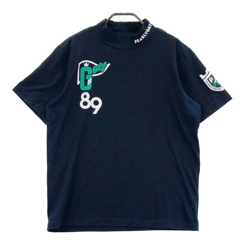 つ*ん様 パーリーゲイツ　ハイネック　ネイビー PEARLY GATES パーリーゲイツ 半袖ハイネックTシャツ ネイビー系
