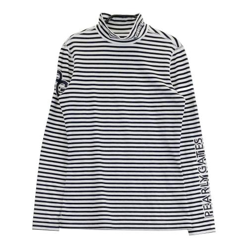 PEARLY GATES パーリーゲイツ ハイネック 長袖Tシャツ ボーダー