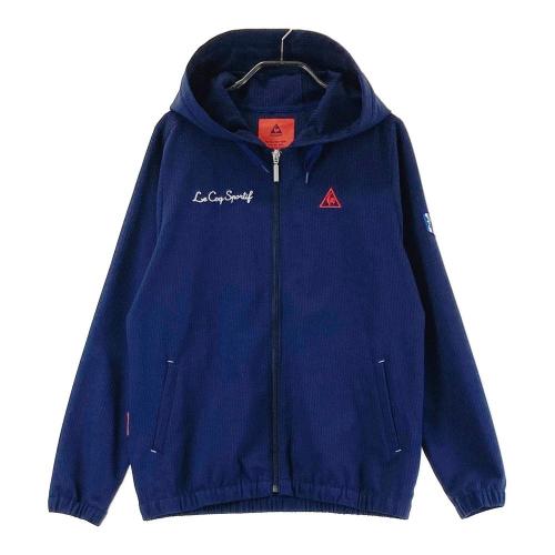 サイズ：M CALLAWAY キャロウェイ  ジップパーカー ボーダー柄 ネイビー系 [240001246376] ゴルフウェア レディース ストスト CALLAWAY キャロウェイ ジップパーカー ボーダー柄 ネイビー系