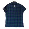 サイズ：1 PEARLY GATES パーリーゲイツ  ハイネック半袖Tシャツ チェック柄 グリーン系 [240101484983] ゴルフウェア レディース ストスト サイズ：1 PEARLY GATES パーリーゲイツ ハイネック半袖Tシャツ