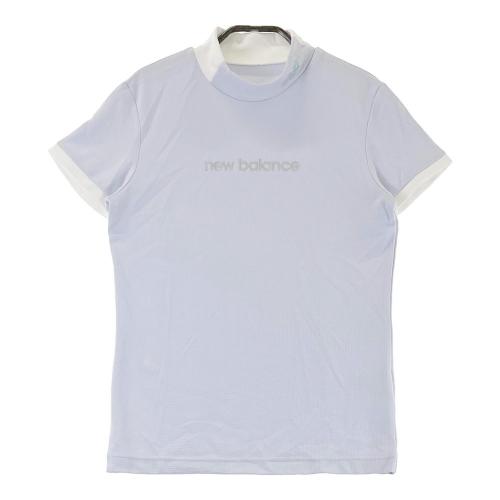 サイズ：1 NEW BALANCE GOLF ニューバランス 2023年モデル ハイネック 半袖Tシャツ チュニック丈 総柄 ベージュ系 [240101438794] ゴルフウェア レディース ストスト NEW BALANCE GOLF ニューバランス 2023年モデル ハイネック 半袖