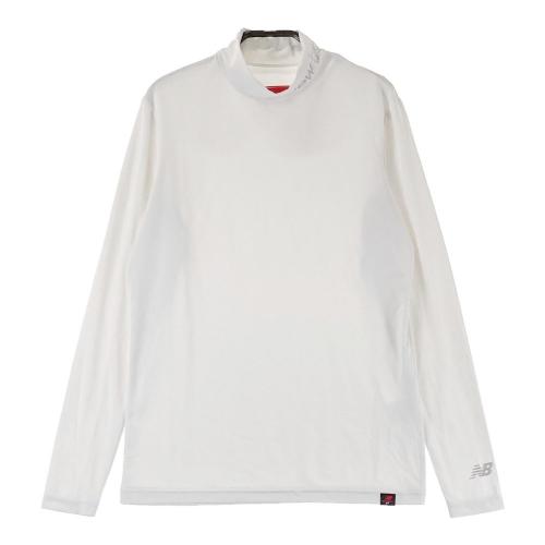 サイズ：1 NEW BALANCE GOLF ニューバランス  モックネック 長袖 裏起毛 Tシャツ  ホワイト系 [240101439771] ゴルフウェア レディース ストスト NEW BALANCE GOLF ニューバランス モックネック 長袖 裏起毛 T