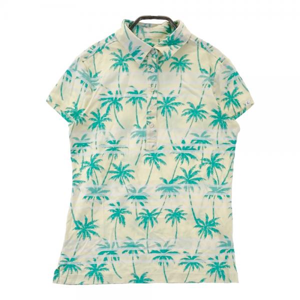 CALLAWAY キャロウェイ 半袖ポロシャツ ヤシの木柄 イエロー系