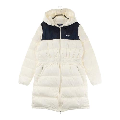 美品　Callaway レディース ゴルフ ダウンワンピース M ホワイト サイズ：M CALLAWAY キャロウェイ ダウン ワンピース ホワイト系