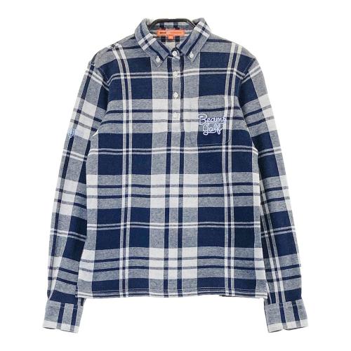 BEAMS - 【美品】Sサイズ BEAMS GOLF ビームスゴルフ ポロシャツ チェック BEAMS GOLF ビームスゴルフ 長袖ポロシャツ ボタンダウン