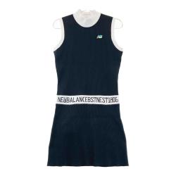 サイズ：1 NEW BALANCE GOLF ニューバランス  ニット ノースリーブワンピース  ブラック系 [240101447708] ゴルフウェア レディース ストスト ストレッチ スウェット ハーフジップ ワンピース (WOMENS) | new