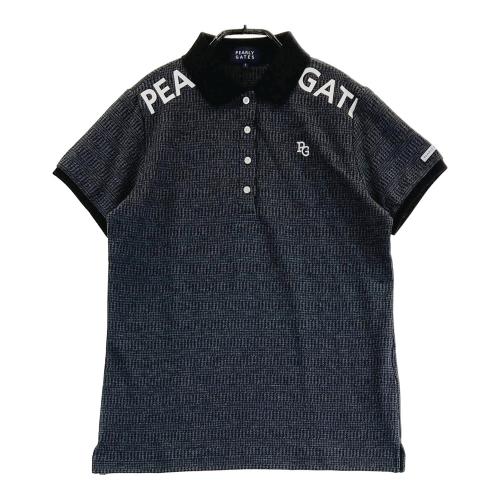 2024年 美品　パーリーゲイツ 半袖 ポロシャツ 黒 サイズ5 PEARLY GATES パーリーゲイツ 2023年モデル 半袖ポロシャツ