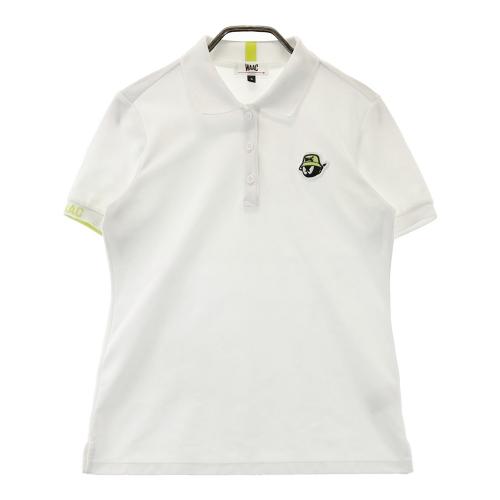 サイズ：3 WAAC ワック  タートルネック 長袖Tシャツ ロゴ総柄 ホワイト系 [240101420148] ゴルフウェア メンズ ストスト サイズ：3 WAAC ワック タートルネック 長袖Tシャツ ロゴ総柄