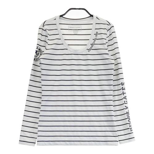 PEARLY GATES パーリーゲイツ ハイネック 長袖Tシャツ ボーダー