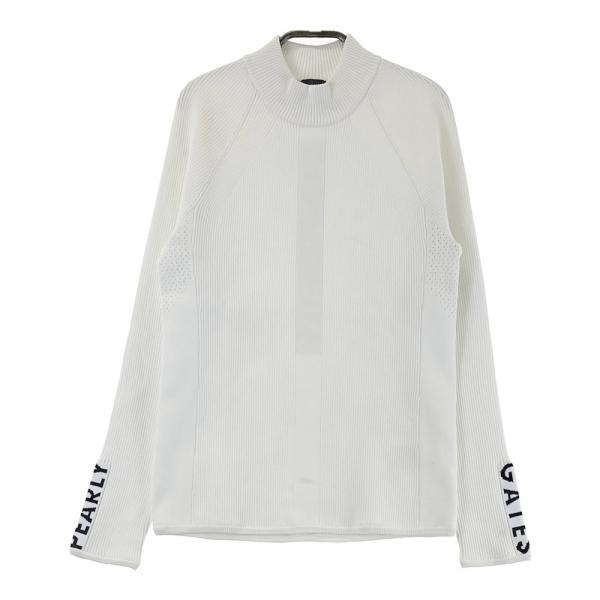 PEARLY GATES - ★美品★ パーリーゲイツ  レディース  モックネックシャツ ① PEARLY GATES パーリーゲイツ モックネック ニットシャツ