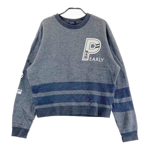 サイズ：1 PEARLY GATES パーリーゲイツ 2024年モデル 裏起毛 長袖スウェットワンピース  グレー系 [240101434701] ゴルフウェア レディース ストスト サイズ：1 PEARLY GATES パーリーゲイツ 2024年モデル 裏起毛