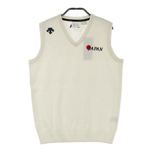 DESCENTE GOLF デサントゴルフ ニットベスト 総柄 グレー系 サイズ：S