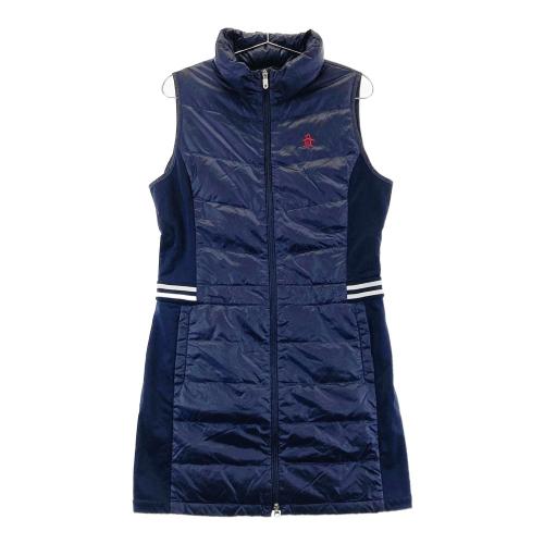 美品　Munsing wear ノースリーブダウンワンピース MUNSING WEAR マンシングウェア ノースリーブ ダウン切替