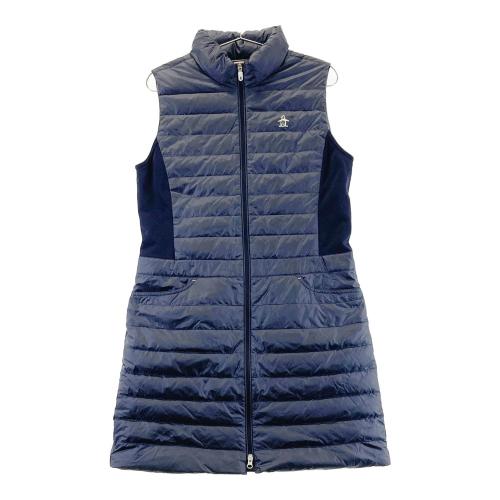 美品　Munsing wear ノースリーブダウンワンピース MUNSING WEAR マンシングウェア ノースリーブ ダウン切替