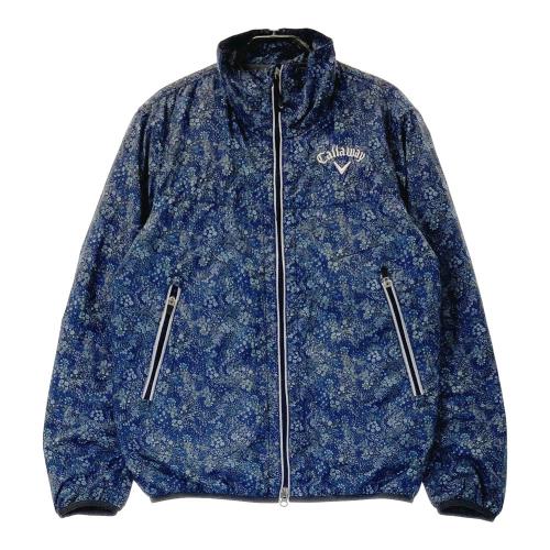 CALLAWAY キャロウェイ 半袖ポロシャツ 花柄 ブルー系 サイズ:M CALLAWAY キャロウェイ 半袖ポロシャツ 花柄 ブルー系 サイズ:M
