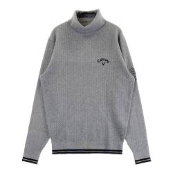 未使用 キャロウェイ 長袖タートルネックニット M グレー CALLAWAY キャロウェイ タートルネック ニットセーター グレー系