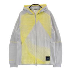 サイズ：M ADIDAS GOLF アディダスゴルフ HG1674 ニット ジップパーカー グラデーション グレー系 [240101475156] ゴルフウェア レディース ストスト ADIDAS GOLF アディダスゴルフ HG1674 ニット ジップパーカー