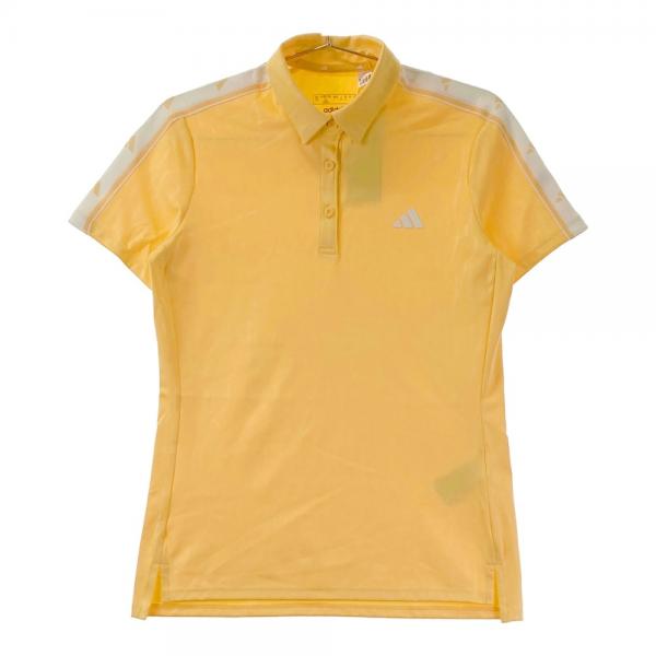 サイズ：M ADIDAS GOLF アディダスゴルフ IK9821 2024年モデル 半袖ポロシャツ 総柄 オレンジ系 [240101475164] ゴルフウェア レディース ストスト ADIDAS GOLF アディダスゴルフ IK9821 2024年モデル 半袖