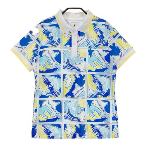 MARK&LONA マークアンドロナ 2025年モデル 半袖ポロシャツ スカル 総柄