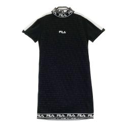 フィラ　ゴルフ　レディース　ウェア　ワンピース　ブラック　ロゴ　チェック　M FILA GOLF(フィラゴルフ) ワンピース・オールインワン｜中古