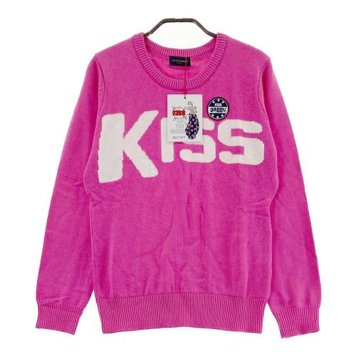 サイズ：2 KISS ON THE GREEN キスオンザグリーン  ニットセーター  ピンク系 [240101476030] ゴルフウェア レディース ストスト KISS ON THE GREEN キスオンザグリーン ニットセーター ピンク系