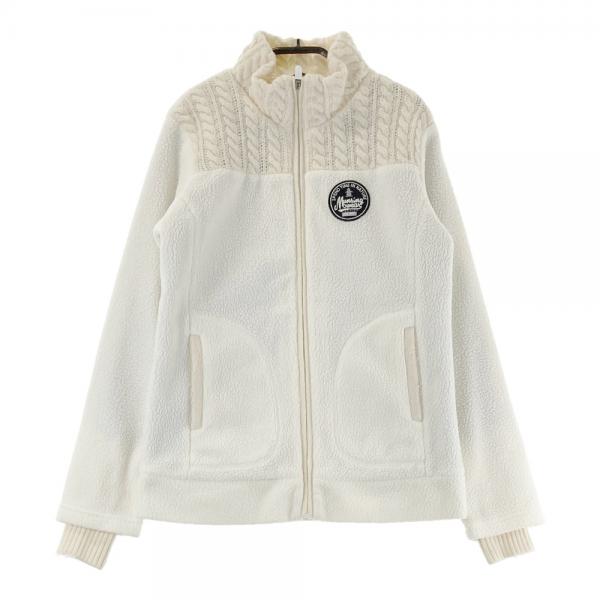 サイズ：M MUNSING WEAR マンシングウェア  フリースジャケット  ホワイト系 [240101476111] ゴルフウェア レディース ストスト MUNSING WEAR マンシングウェア フリースジャケット ホワイト系