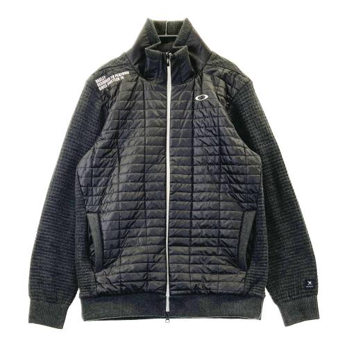 OAKLEY オークリー ゴルフウェア 中綿ジャケット　サイズ L ブラック OAKLEY オークリー ニット切替 中綿ジャケット ブラック系