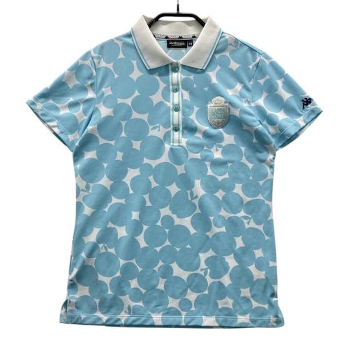 KAPPA GOLF カッパゴルフ 半袖ポロシャツ ボーダー柄 ブルー系