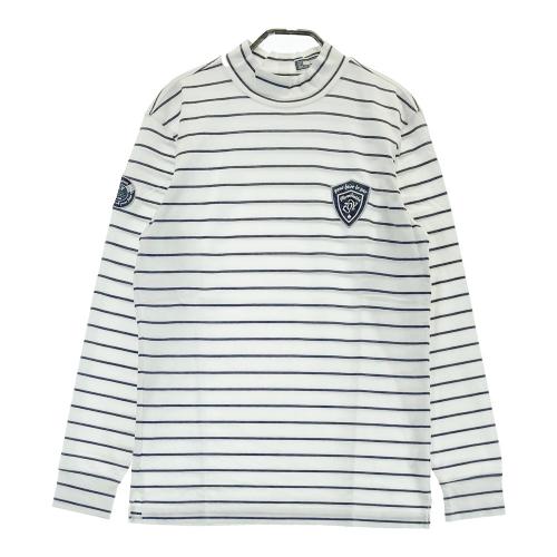 サイズ：3 ZOY ゾーイ  ハイネック 長袖Tシャツ  ホワイト系 [240101413474] ゴルフウェア メンズ ストスト ZOY ゾーイ ハイネック 長袖Tシャツ ホワイト系 サイズ：3